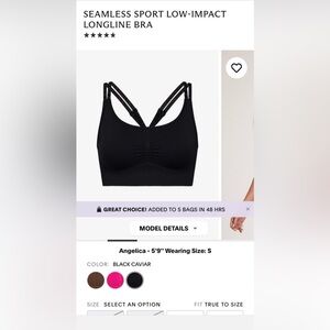 NWT Savage X Fenty Black Sports Bra